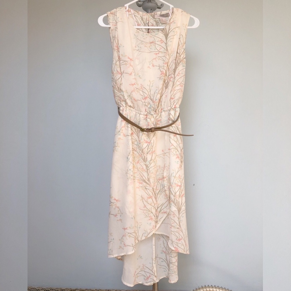 F21 printed dress with belt